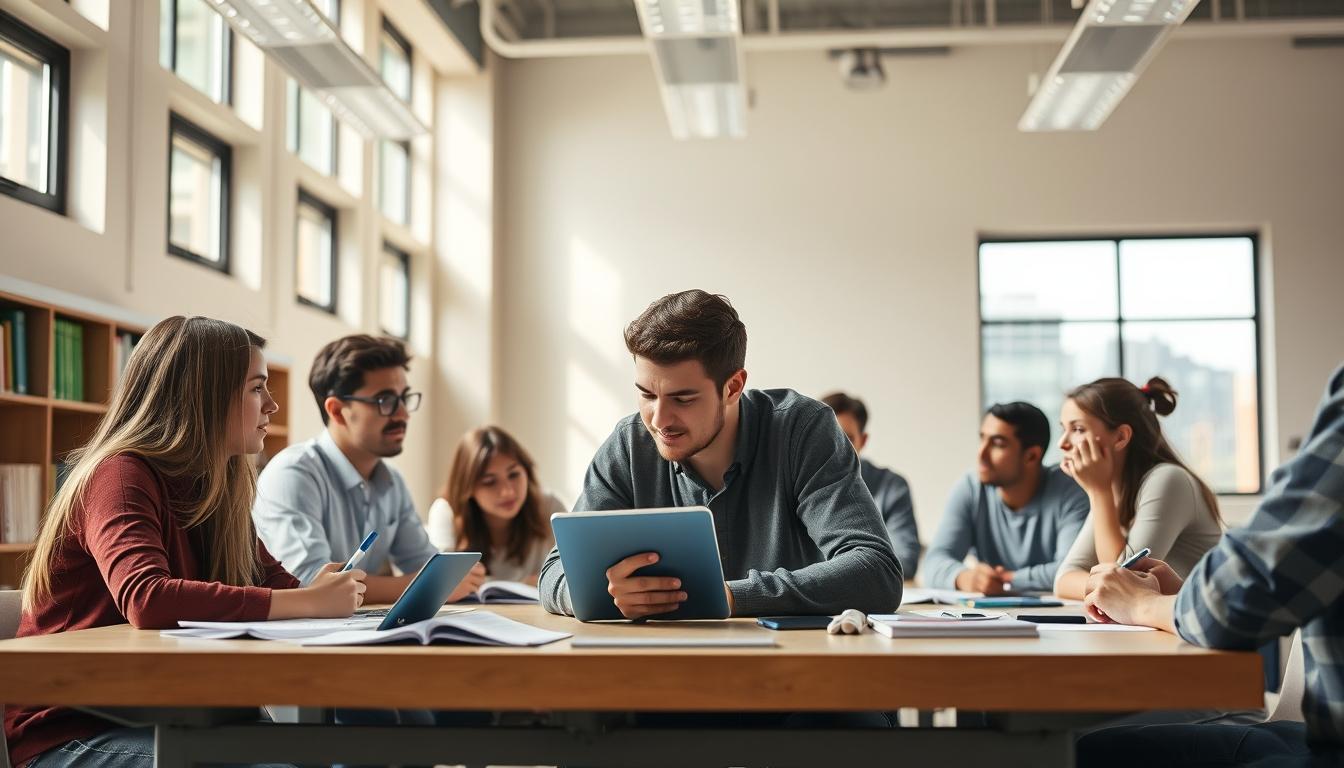 University campus and scholarly atmosphere in Rome
